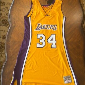 Los Angeles Lakers Shaquille O’Neal Women’s Jersey Dress Size Medium